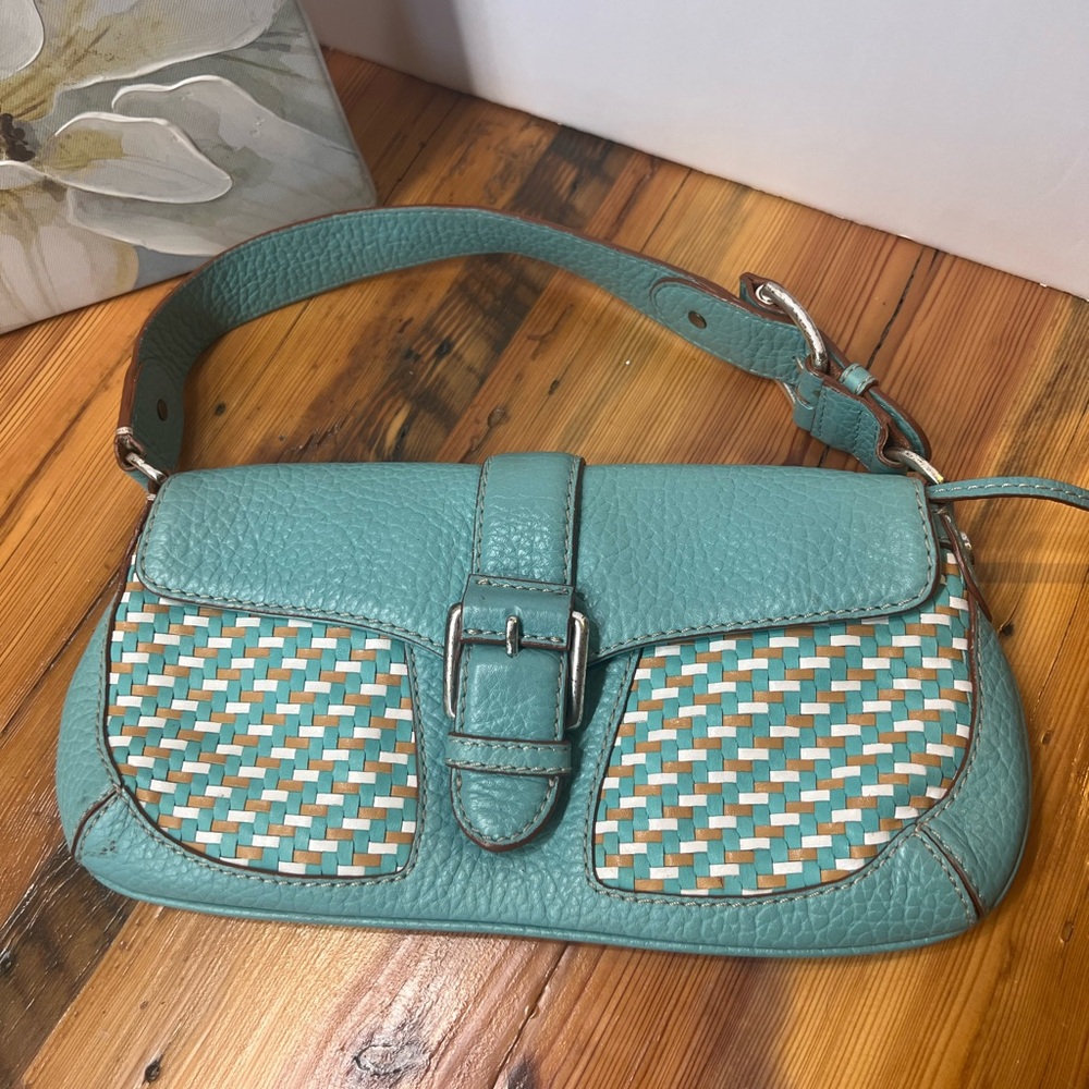 Michael kors  teal/turquoise shoulder bag - Picture 10 of 15